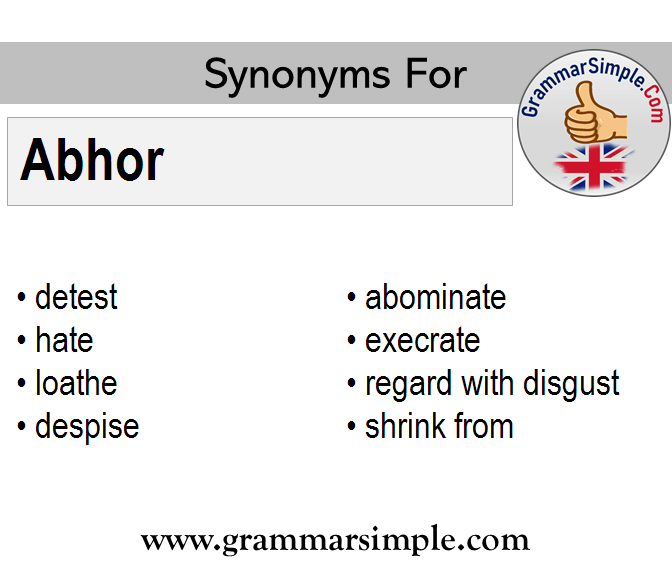 Abhor meaning