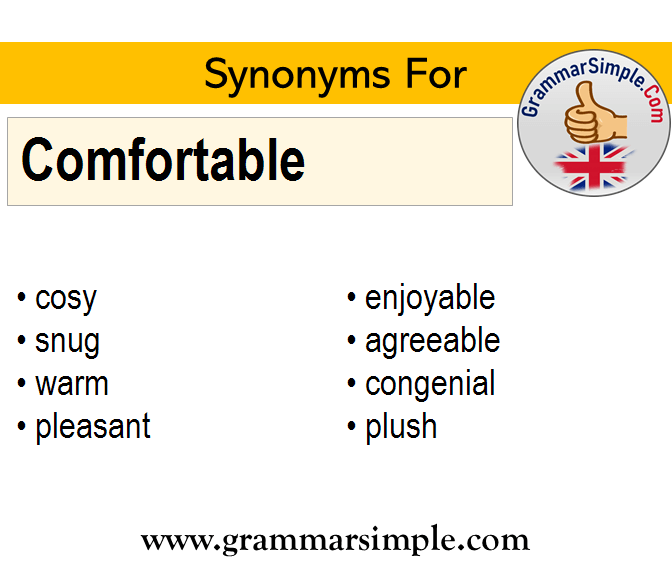 comfortable another word for content