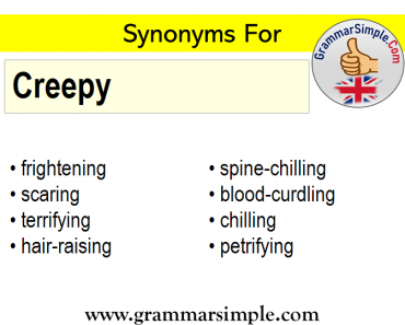 Synonyms of Creepy, Synonym words for Creepy