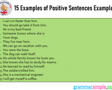 15 Examples of Positive Sentences Examples