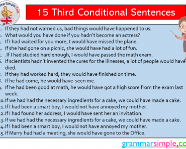 Third conditional sentences