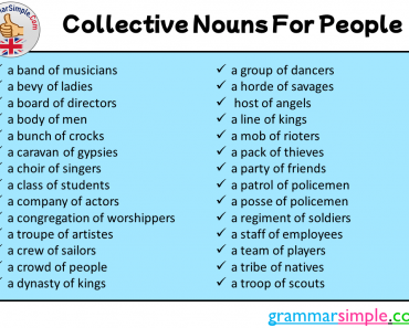 28 Collective Nouns For People