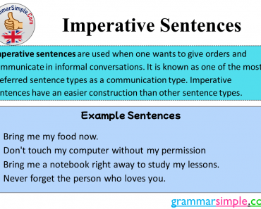 Imperative Sentences Example and Definition, What is Imperative Sentence?