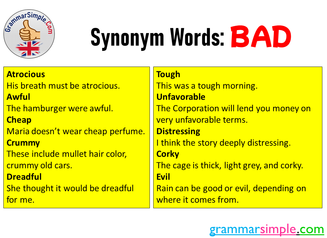 Bad synonym
