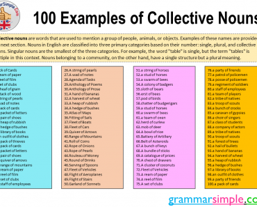 100 examples of collective nouns