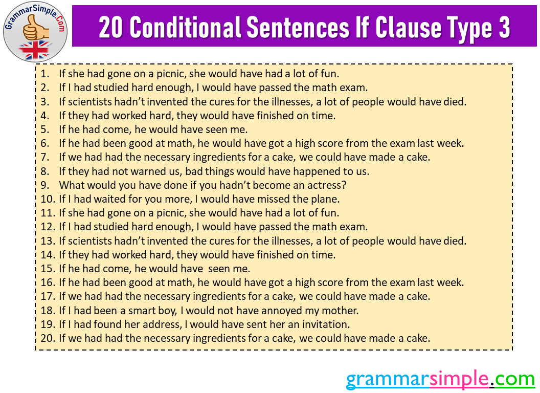 Sentences conditional Conditional Sentences