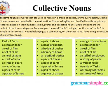 50 examples of collective nouns