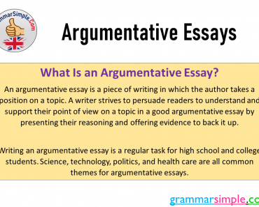 What is Argumentative Essay? Argumentative Essay Format and Examples